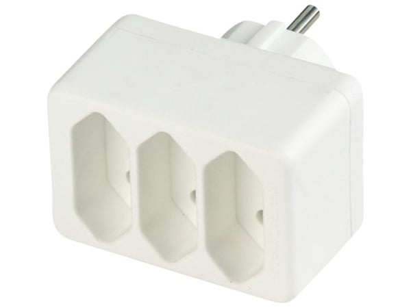 REV Euro-Dreifold Plug vit