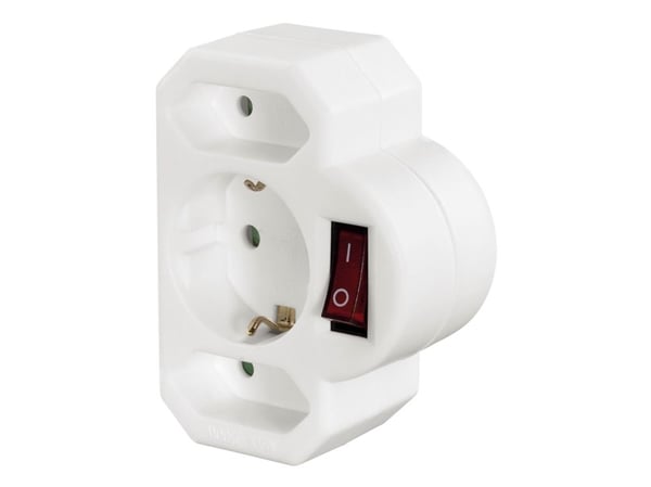 Hama 00108846, Tyyppi F, Universaali, 230 V, Valkoinen, 3500 W, Uros/naaras