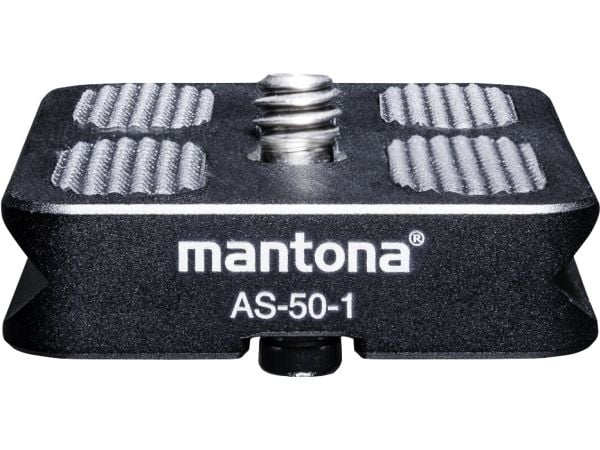 Mantona mantona AS-50-1 pikakiinnityslevy Lynkoblingsplade Udvendigt gevind=1/4