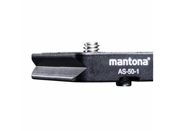 Mantona mantona AS-50-1 pikakiinnityslevy Lynkoblingsplade Udvendigt gevind=1/4