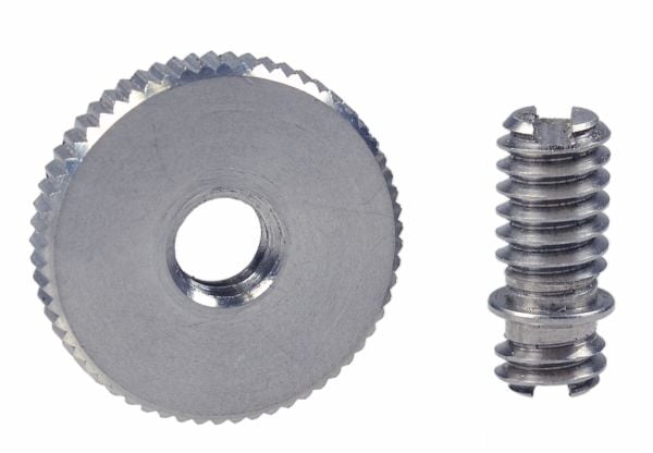 Kaiser Fototechnik 6014, Adapter for skofeste, Rustfritt stål, Rustfritt stål, 1/4", 16 mm