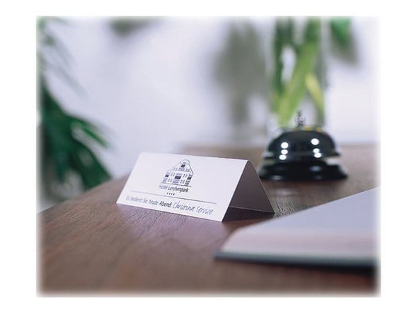 Avery Tent Card C32253 - Hvit - 40 x 110 mm 100 stk (25 ark x 4) bordkort