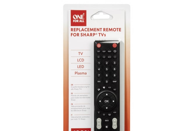 One for All URC1921 Sharp TV Replacement Remote - Fjärrkontroll