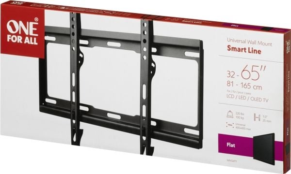 One For All Smart WM 2411 - Monteringssats (väggfäste) - för platt panel - skärmstorlek: 32"-55" - väggmonterbar