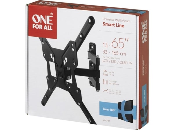 One For All Smart WM 2451 - Brakett - for flatpanel - skjermstørrelse: 13"-55" - veggmonterbar