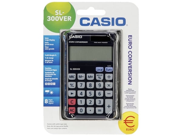 Casio SL-300VER - Lommekalkulator - 8 sifre - solpanel, batteri