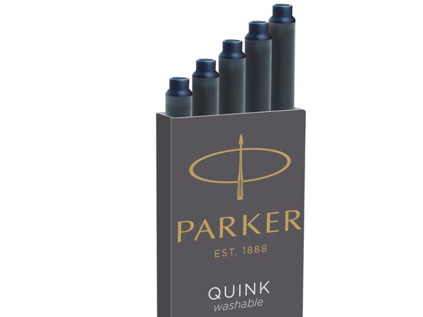 Parker 1950385, Svart, Blå, Grå, Fontenepenn, 5 stykker