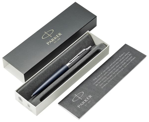 Parker 2068359, Klämma, Fastklämbar, indragbar kulspetspenna, Blå, 1 styck, Medium