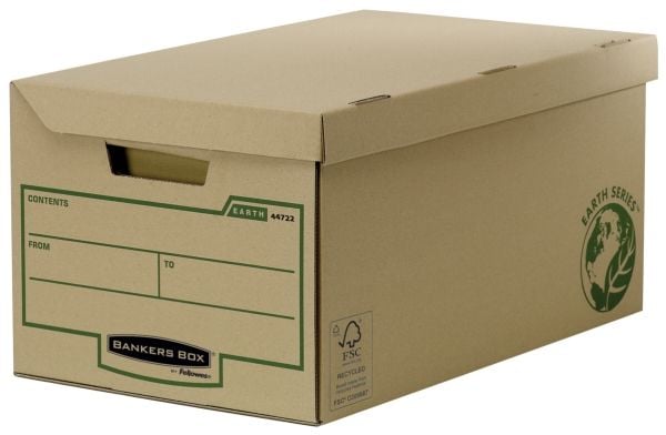 Bankers Box Earth Series - Lagerboks - for A4, Foolscap - brun (en pakke 10)