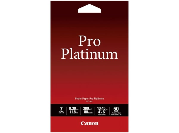 Canon 2768B014, 300 g/m², 11.8 µm, 50 arkkia, 4" x 6", 98 %