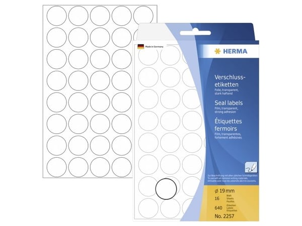 HERMA 2257, 640 kpl, 16 arkkia