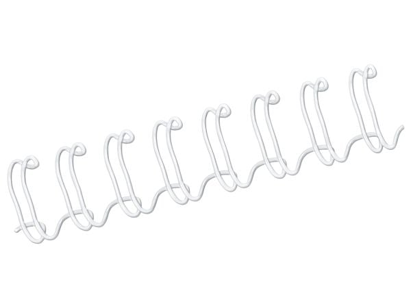 Fellowes - 12 mm - 297 mm - 34 ringer - A4 (210 x 297 mm) - 100 ark - hvit - 100 stk bindestreng - for Fellowes Galaxy E, Galaxy Wire, Quasar 130