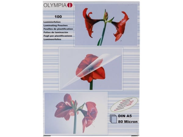 OLYMPIA - A5 (148 x 210 mm) 100 stk laminert teip