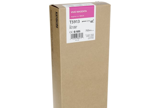 Epson T5913 - 700 ml - livlig magenta - original - blekkpatron - for Stylus Pro 11880, Pro 11880 AGFA, Pro 11880 Xerox