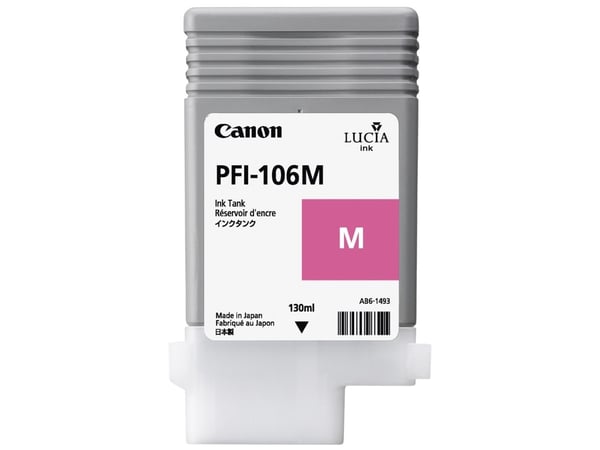 Canon PFI-106 M - 130 ml - magenta - original - bläcktank - för imagePROGRAF iPF6400, iPF6400SE, IPF6450