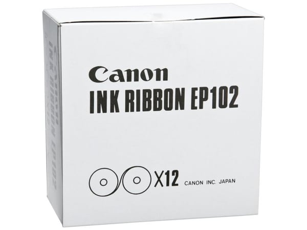 Farvebånd Canon EP-102 sort/rød nylon (karton á 12 stk.)