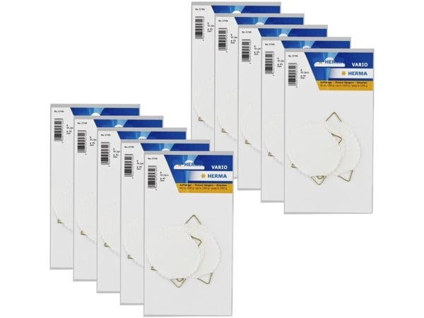 HERMA Hangers 45mm water-soluble gummed 6 pcs., Ø 45 mm, 6 stykker