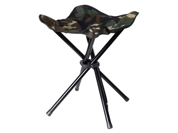 Stealth Gear sammenleggbar stol 4 ben, sort/sølv SGCS4L