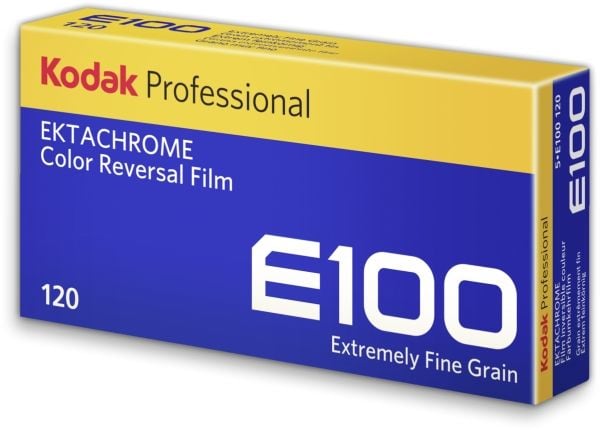 Kodak E100G 120, 5 stykker, USA, 137 mm, 27 mm, 72 mm, 143 g