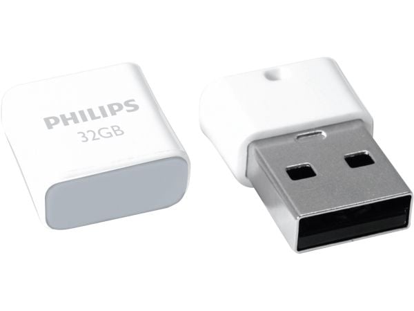 Philips FM32FD85B, 32 GB, USB A-tyyppi, 2.0, Suojus, Valkoinen