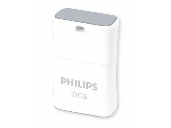 Philips FM32FD85B, 32 GB, USB A-tyyppi, 2.0, Suojus, Valkoinen
