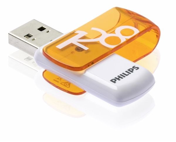 Philips FM12FD05B Vivid Edition 2.0 - USB-flashstasjon - 128 GB - USB 2.0 - snøhvitt
