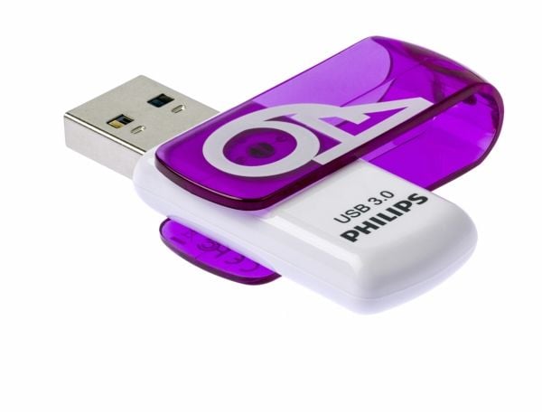 Philips FM64FD00B Vivid Edition 3.0 - USB-flashstasjon - 64 GB - USB 3.0