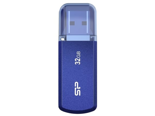 SILICON POWER Helios 202 - USB-flashstasjon - 32 GB - USB 3.2 Gen 1 - blå