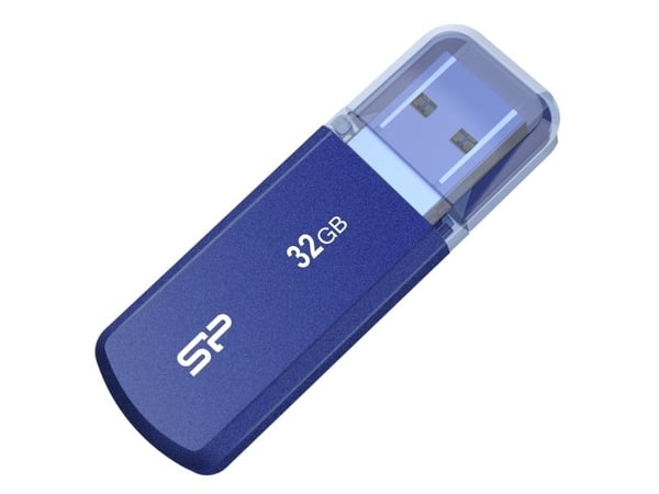 SILICON POWER Helios 202 - USB-flashstasjon - 32 GB - USB 3.2 Gen 1 - blå