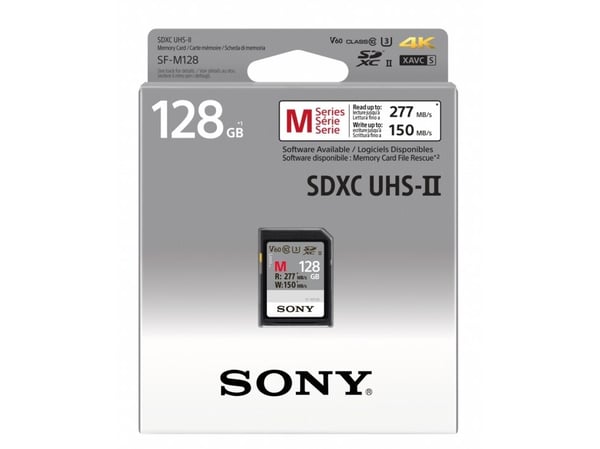 Sony SF-M Series SF-M128 - Flash-minneskort - 128 GB - UHS Class 3 / Class10 - SDXC UHS-II