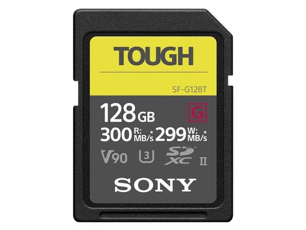 Sony SF-G series TOUGH SF-G128T - Flash-minneskort - 128 GB - Video Class V90 / UHS-II U3 / Class10 - SDXC UHS-II