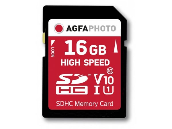 AgfaPhoto - Flashminnekort - 16 GB - Class 10 - SDHC