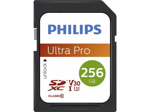 Philips Ultra Pro FM25SD65B - Flashminnekort - 256 GB - Video Class V30 / UHS-I U3 / Class10 - SDXC
