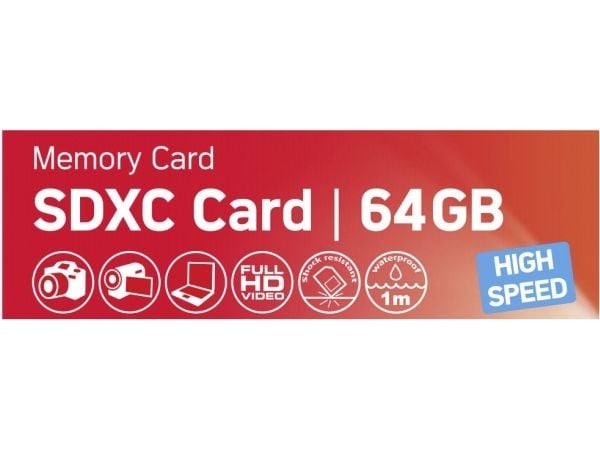 AgfaPhoto - Flashminnekort - 64 GB - Class 10 - SDXC UHS-I