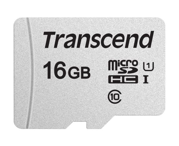 Transcend 300S - Flashminnekort - 16 GB - UHS-I U1 / Class10 - microSDHC