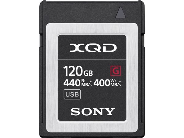 Sony QDG120F Flash-Speicherkarte (120 GB), 120 GB, XQD, 440 MB/s, 400 MB/s, Vedenkestävä, Lämmönkestävä, Musta