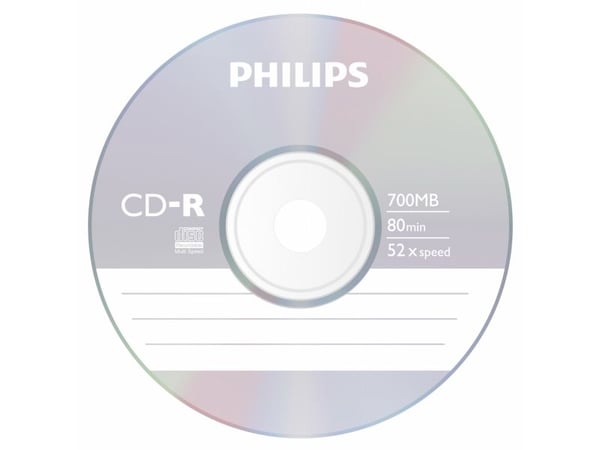 Philips - 10 x CD-R - 700 MB (80min) 52x - tunt CD-fodral