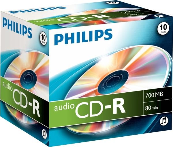 Philips - 10 x CD-R - 700 MB (80 min) - CD-eske