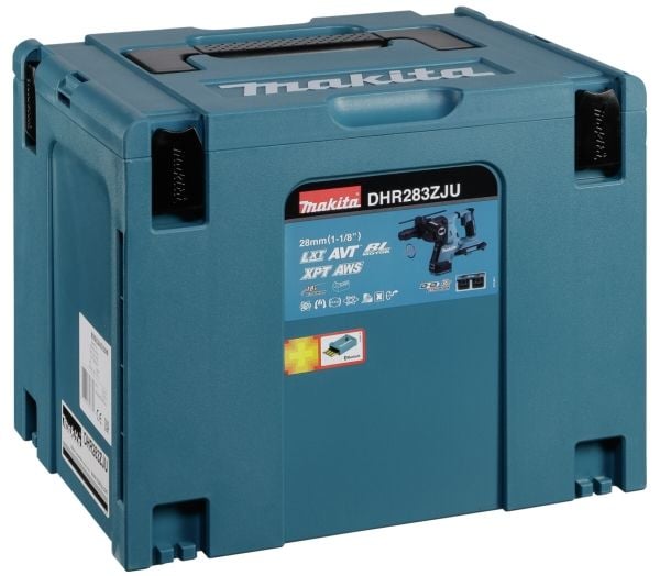 Makita DHR283ZJU, SDS Plus, Harjaton moottori, 2,8 cm, 5000 RPM, 2,9 J, 1,3 cm