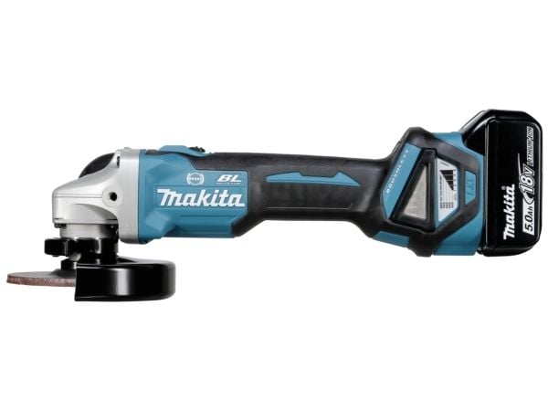 Makita DGA513RTJ - Vinkelsliper - trådløs - 125 mm - 2 batterier - 18 V