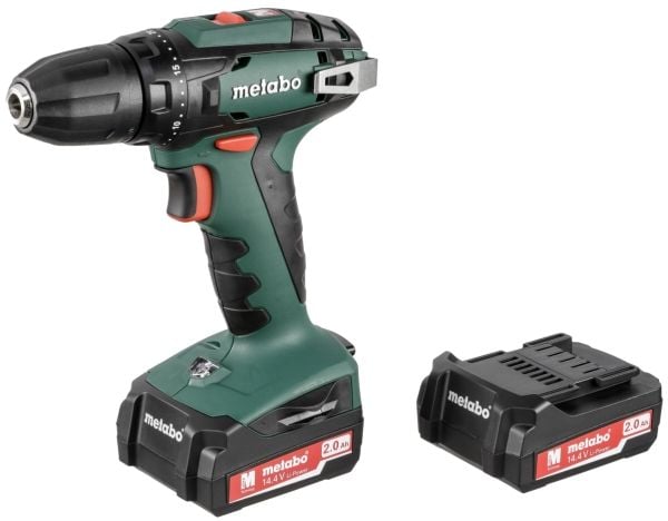 Metabo BS 14.4, Skrupistol, Pistolhåndtak, Sort, Grønn, Rød, 1500 RPM, 400 RPM, 20 Nm