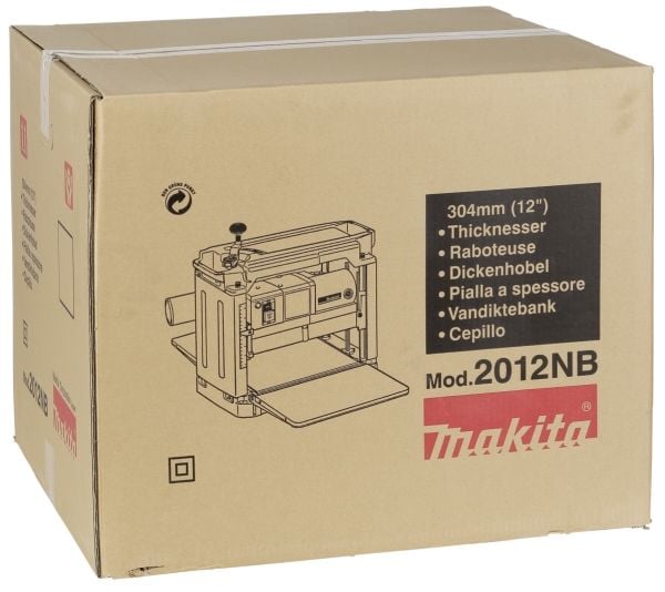 Makita 2012NB - Tykkelseshøvler - 1650 W - 304 mm