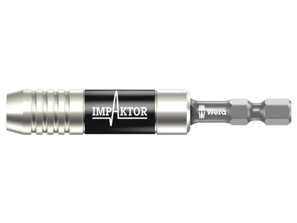 Wera 897/4 IMP, Bit holder, Sort, Sølv, 1/4", Taiwan, 7,5 cm, 33 g