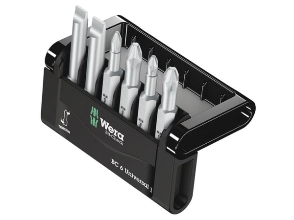 Wera Bit-Check, 6 kpl, Phillips, Star ruuvimeisseli, avaus, PH 1,PH 2, PZ 1,PZ 2
