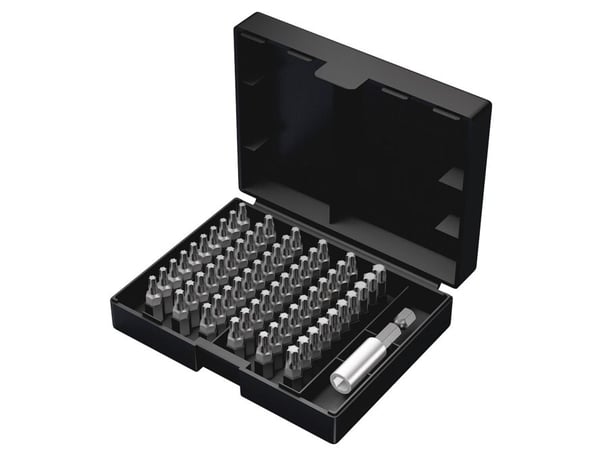 Wera 05057909001, 60 stykker, Torx, TX10,TX15,TX20,TX25,TX30,TX40, 3x TX 10x25 mm 7x TX 15x25 mm 20x TX 20x25 mm 20x TX 25x25 mm 7x TX 30x25 mm 3x ...