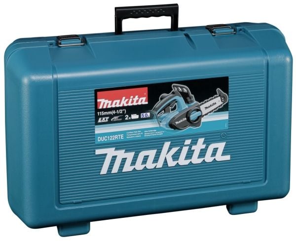 Makita DUC122RTE, 11,5 cm, 5 m/s, 25,4 / 4 mm (1 / 4"), Sort, Blå, Batteri, 5 At