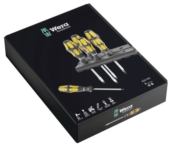 Wera Kraftform Plus - Series 900 932 S - Skrutrekkersett - 6 deler - inn bakke