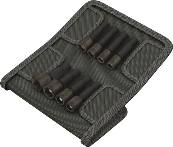 Wera 869/4 M Set A SB - Pipenøkkelsett - 8 deler - 1/4" - inn belt pouch