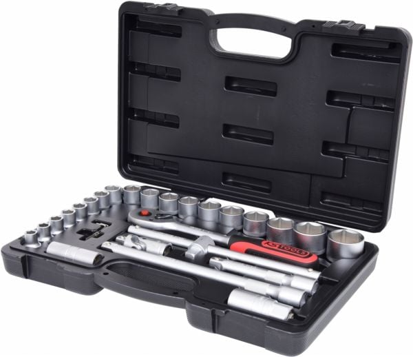 KS Tools 917.0728, Støpselsett, 1/2", 28 hoder, Kromvanadiumstål, 4,2 kg