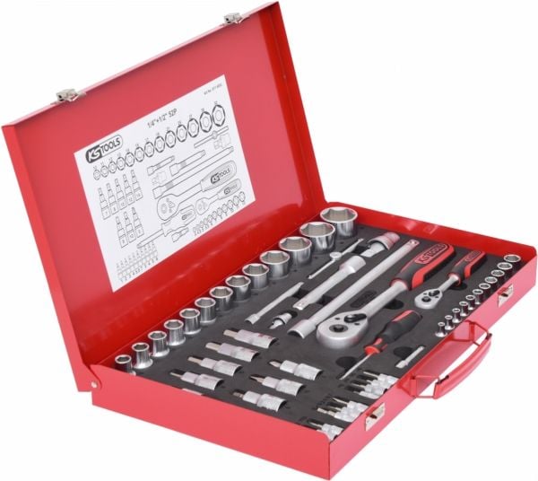 KS Tools 917.4052, Støpselsett, 52 hoder, Kromvanadiumstål, 6,25 kg